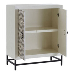 Orsina Elegant 2 Door Cabinet Functional Display Cabinet For Livingroom  Space Saving Slim Corner Cabinet - thumbnail 5