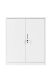 MMT Funiture Designs Grey Metal Storage Cabinet Cupboard 2 Door Locking Office Unit, Steel Filing Cabinet For Home Office Garage Utility Room. - thumbnail 4
