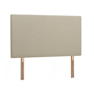 Divan Base Direct Livorno Strutted Upholstered Headboard 4Ft6 Small Double - Lino Stone - image 1