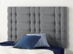 Somnior Beds Somnior  5Ft Bliss King 32 Inches Plush Charcoal Headboard With Wooden Struts