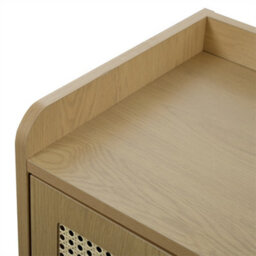 Abrihome Natural Rattan 5-Tier Shoe Storage Cabinet For Hallway & Entryway, 80X35X105Cm - thumbnail 8