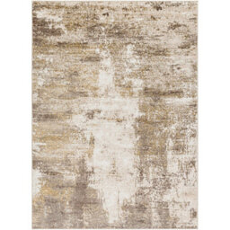 Livabliss San Francisco-Abstract Brown Taupe Grey Modern Marble Living Dining Bedroom Rug 200 X 275 Cm Easy Care, Non Shedding