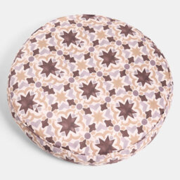 Ohs Tiles Print Round Outdoor Garden Cushion Water Resistant - thumbnail 3