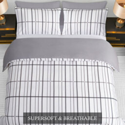 Lazzaro Alston Super King Duvet Cover Set Reversible Quilt Cover With Zipper Closure - thumbnail 2