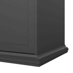 Wyld Haus Osaka Matt Dark Grey 3-Door Wooden Wardrobe - thumbnail 9