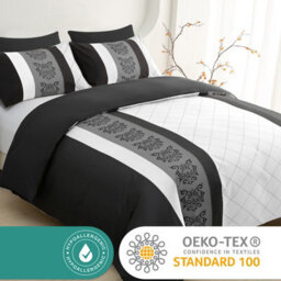 Lazzaro Single Duvet Cover Set Brushed Microfiber Duvet Cover Single 2 Pcs Bedding Sets With Zipper Closure - thumbnail 4