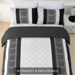 Lazzaro Single Duvet Cover Set Brushed Microfiber Duvet Cover Single 2 Pcs Bedding Sets With Zipper Closure - thumbnail 2
