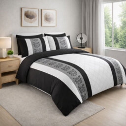 Lazzaro Single Duvet Cover Set Brushed Microfiber Duvet Cover Single 2 Pcs Bedding Sets With Zipper Closure - thumbnail 1