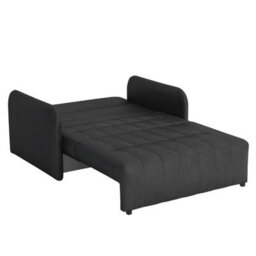 Viva Grand Ii Upholstered Sofa Bed With Wooden Legs Wooden Frame Bed Storage Freestanding Back 85X125X98Cm Graphite - thumbnail 4