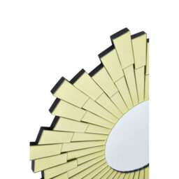 Orsina Small Round Wall Mirror With Sunburst Frame, Decorative Circle Mirror, Contemporary Accent For Hallway - thumbnail 5