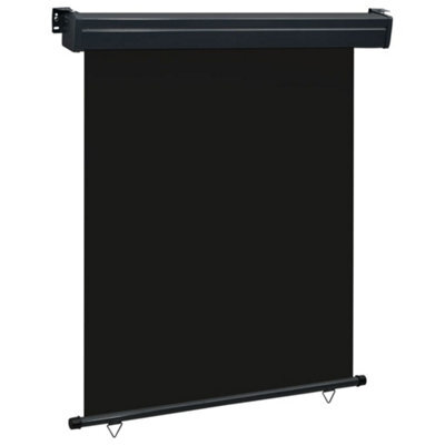 Berkfield Balcony Side Awning 140X250 Cm Black - image 1