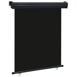 Berkfield Balcony Side Awning 140X250 Cm Black