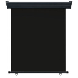 Berkfield Balcony Side Awning 140X250 Cm Black - thumbnail 2