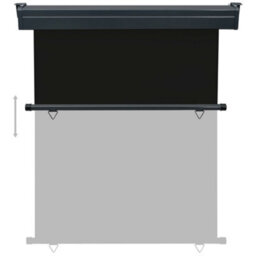 Berkfield Balcony Side Awning 140X250 Cm Black - thumbnail 5