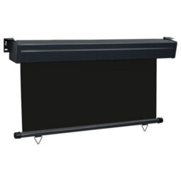 Berkfield Balcony Side Awning 140X250 Cm Black - thumbnail 3