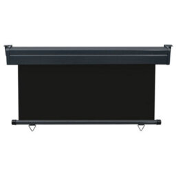Berkfield Balcony Side Awning 140X250 Cm Black - thumbnail 4