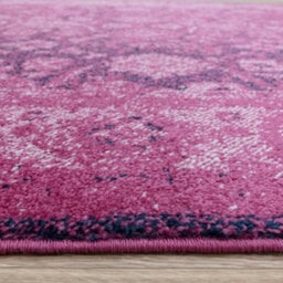 The Rug Edit Pink Blue Traditional Muse Persian Medallion Rug - thumbnail 8