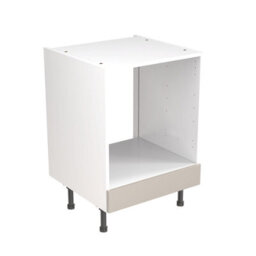 Kitchen Kit Oven Housing Base Unit 600mm W/ Value Slab Cabinet Door - Matt Light Grey - thumbnail 1