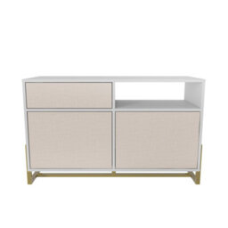 Decorotika - Utopia Sideboard 3 Cabinets And One Shelf Metal Legs - thumbnail 6