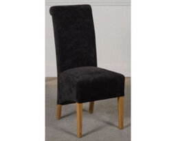 That's Furniture Richmond 90Cm - 150Cm Square Oak Extending Dining Table And 6 Chairs Dining Set With Montana Black Fabric Chairs - thumbnail 6