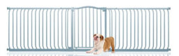 Bettacare Curved Top Dog Gate, 271Cm - 280Cm, Matt Grey, Pressure Fit Pet Gate For Dog And Puppy, Pet And Dog Barrier - thumbnail 1