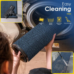 Barrier Mat 40 X 60 Cm Blue  Anti-Slip Waterproof Door Mat - thumbnail 7