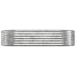Berkfield Garden Planter Powder-Coated Steel 175X100X36 Cm Silver - thumbnail 3