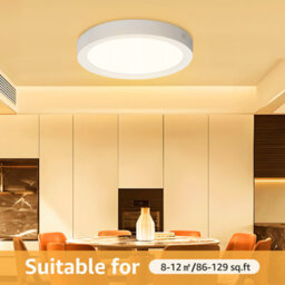 Aigostar 18W Led Ceiling Lights, 1980Lm Round Led 3000K Warm White Pack Of 2 - thumbnail 3