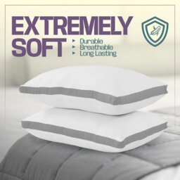 Nod Off Pillows 2 Pack Bed Pillow For Back Hotel Quality Pillows Bounce Back Pillow Bed Pillow For Back, Stomach Or Side Sleepers - thumbnail 4