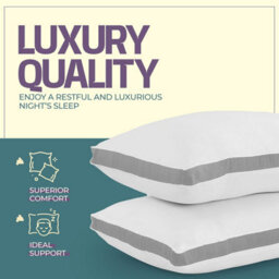 Nod Off Pillows 2 Pack Bed Pillow For Back Hotel Quality Pillows Bounce Back Pillow Bed Pillow For Back, Stomach Or Side Sleepers - thumbnail 2