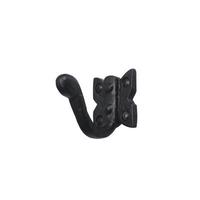 Perry 55mm No.4453 Old Hill Ironworks Barley Twist Single Robe Hooks