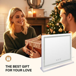 Inmtfei Hollywood Vanity Makeup Mirror, Crystal Led Strip, 3 Colour Modes, 5X Magnifier, Usb Charging, 58X46Cm - thumbnail 8