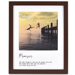 "Widdop Modern Wooden Brown Photo Frame 6 X 6"" - Memories"