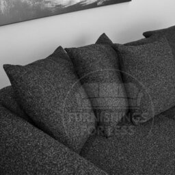 Furnishings For Less UK Paris Charcoal Boucle Fabric 3 Seater Sofa - Scatter - thumbnail 3
