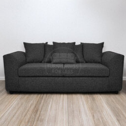 Furnishings For Less UK Paris Charcoal Boucle Fabric 3 Seater Sofa - Scatter - thumbnail 2