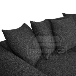 Furnishings For Less UK Paris Charcoal Boucle Fabric 3 Seater Sofa - Scatter - thumbnail 4