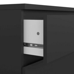 Wyld Haus Budapest Matt Black 3-Drawer Wooden Chest Compact Modern Dresser - thumbnail 7