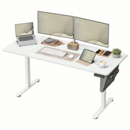 Vasagle Electric Standing Desk, Height Adjustable Desk, 70 X 160 X (72-120) Cm, 4 Memory Heights, Storage Pocket - thumbnail 3