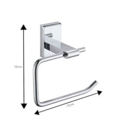 Showerdrape Unity Chrome Stainless Steel Wall Mounted Toilet Roll Holder - thumbnail 2