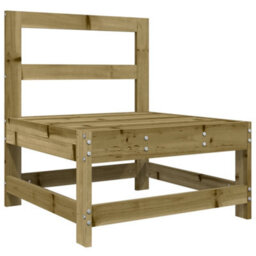 Walplus 4 Piece Garden Lounge Set Impregnated Wood Pine - Cushion Not Included - thumbnail 4