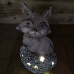 Samuel Alexander 41Cm Battery Lit Christmas Magnesia Fox On Ivy Leaf Tail With Warm White Leds - thumbnail 3