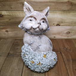 Samuel Alexander 41Cm Battery Lit Christmas Magnesia Fox On Ivy Leaf Tail With Warm White Leds - thumbnail 7