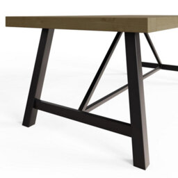 FWSTYLE Modern Industrial Driftwood Solid Pine 2M Dining Table - thumbnail 4