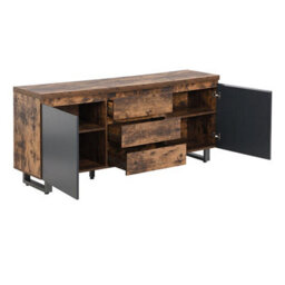 Furniture in Fashion Sydney Large Sideboard With 2 Door 3 Drawer In Rustic Oak - thumbnail 6