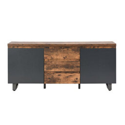 Furniture in Fashion Sydney Large Sideboard With 2 Door 3 Drawer In Rustic Oak - thumbnail 3