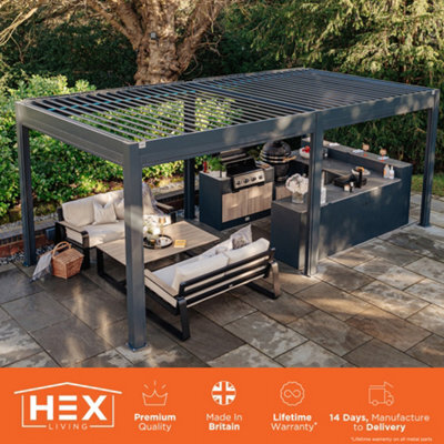 Hex Living Marchington Aluminium Pergola - image 1