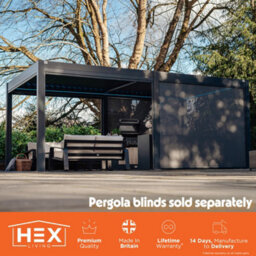 Hex Living Marchington Aluminium Pergola - thumbnail 4