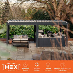 Hex Living Marchington Aluminium Pergola - thumbnail 5