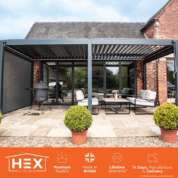 Hex Living Marchington Aluminium Pergola - thumbnail 3