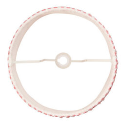 Loops Elegant Handcrafted Coral Pink Tapered Lamp Shades - 2 Pack For Stylish Home Decor - thumbnail 4